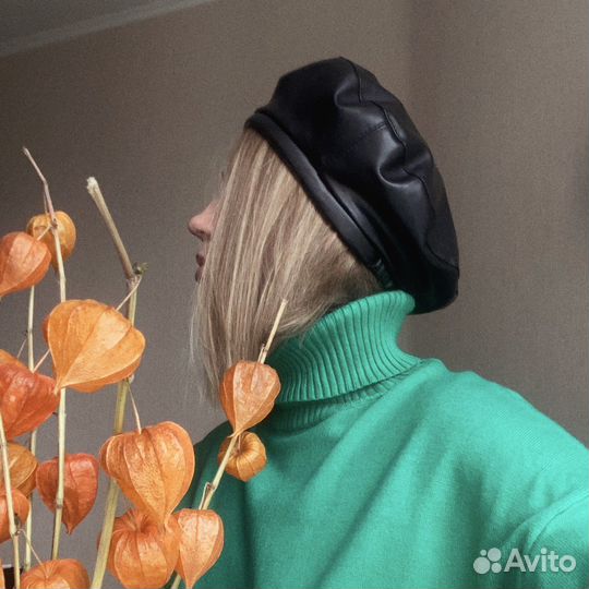 Шапка, берет кожзам