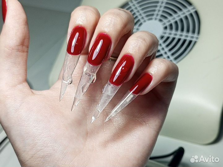 Маникюр на дому наращивание ногтей