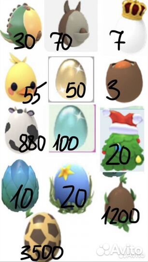 Яйца пэтов в адоп ми