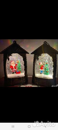 Новогодний фонарик в коробке