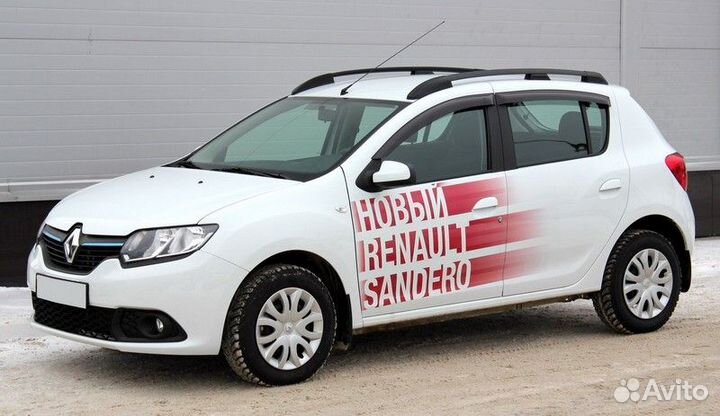 Рейлинги продольные на крышу Renault Sandero с 201