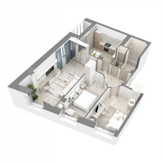 3-к. квартира, 66,6 м², 16/16 эт.