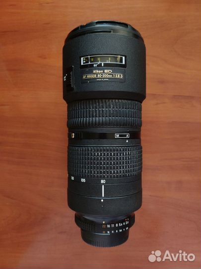 Объектив Nikon AF 80-200mm 2.8 D Mk 3