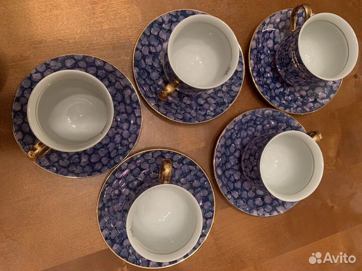 Чайные чашки с блюдцами. Чехия