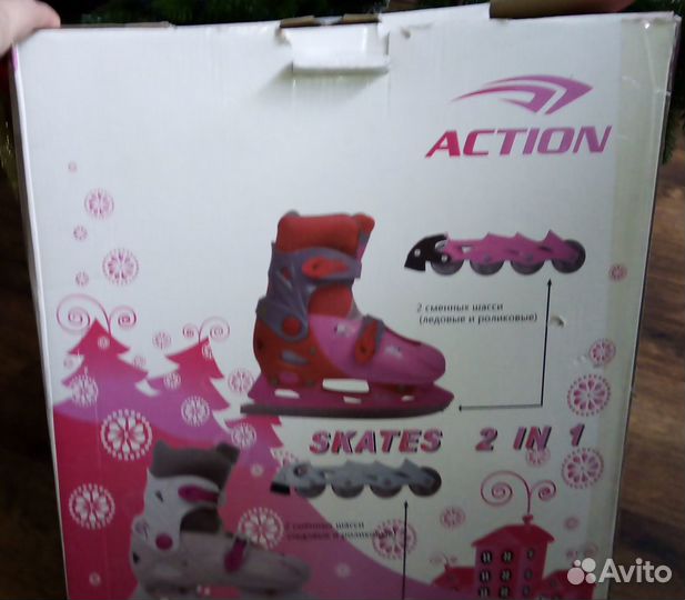 Ролики Коньки2 в 1