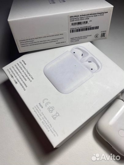 Оригинальные наушники apple airpods 2