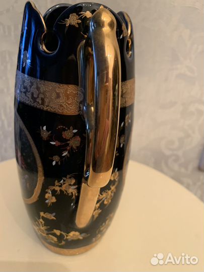 Ваза кобальт « влюбленная пара»