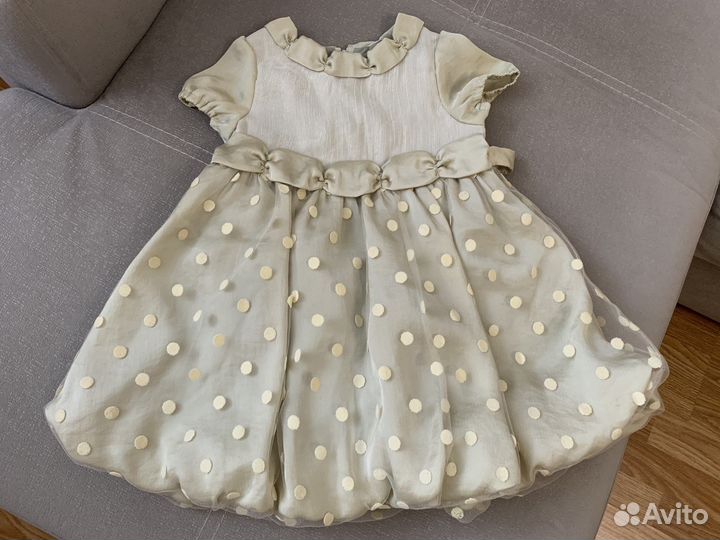 Платье для девочки 80-86 новогоднее праздничное