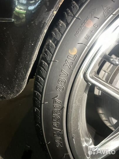 Литье диски r17 4x100 с резиной