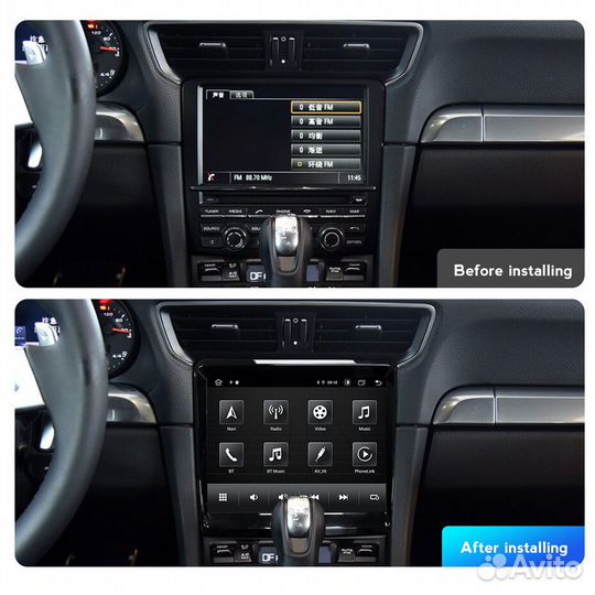 Монитор для Porsche 718, 911, магнитола