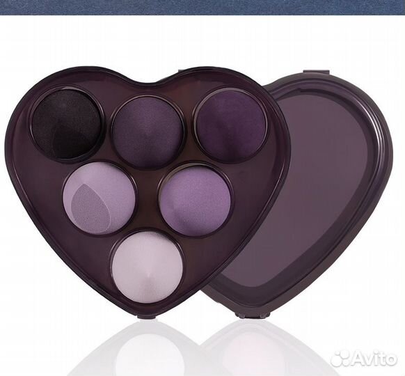 Спонжи для макияжа (6 шт с подставкой)