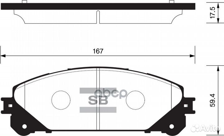 Колодки тормозные перед lexus RX350/450