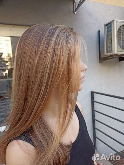 Сложное окрашивание волос, стрижка, укладка