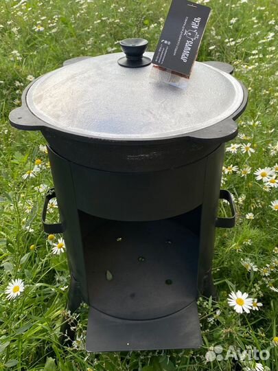 Казан 6л + печь+шумовка