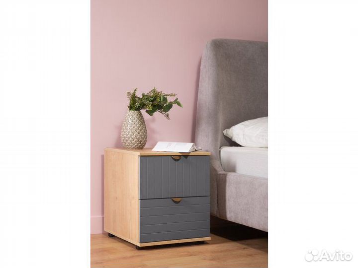 Тумба прикроватная Монблан-1 Line Grafit