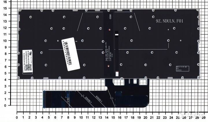 Клавиатура для Lenovo Yoga 530-14IKB серебристая с