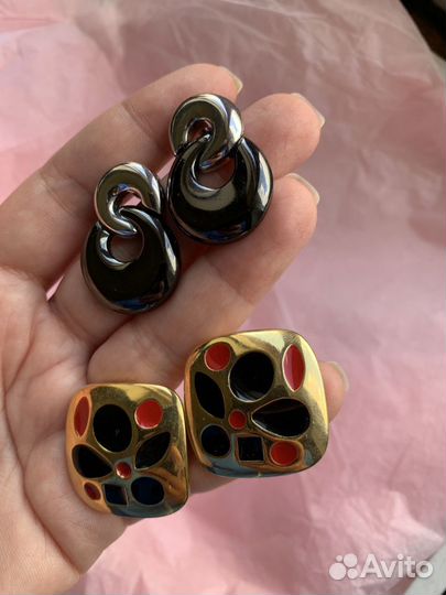 Серьги винтажные Monet