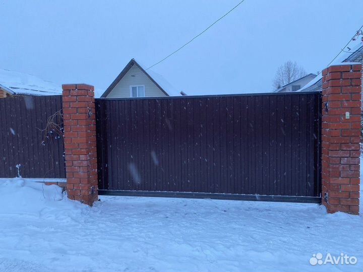 Откатные ворота под ключ