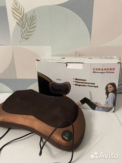 Массажная подушка для шеи, плеч и спины