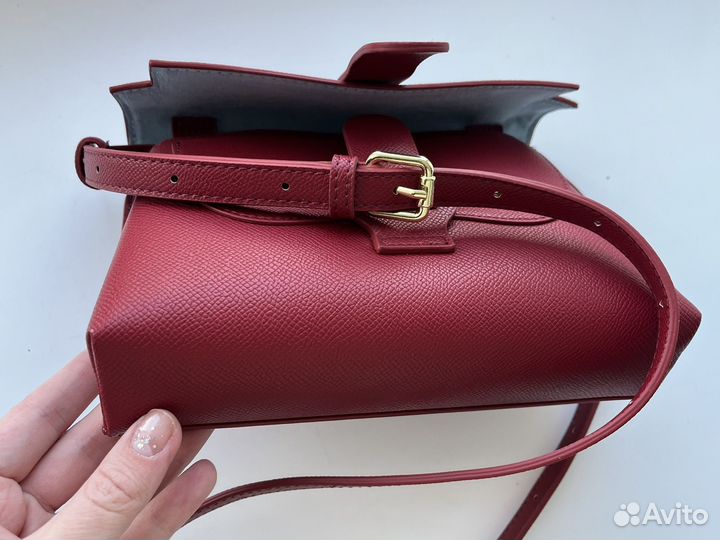 Сумка кросс боди женская новая бордовая