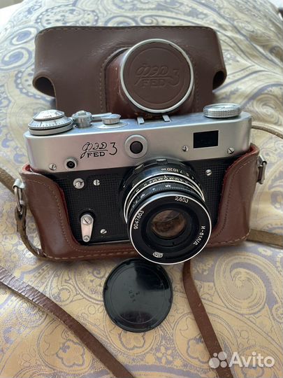 Пленочный фотоаппарат FED 3, Polaroid 636