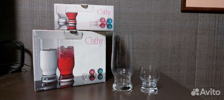 Стаканы бокалы 6шт, рюмки стопки 6