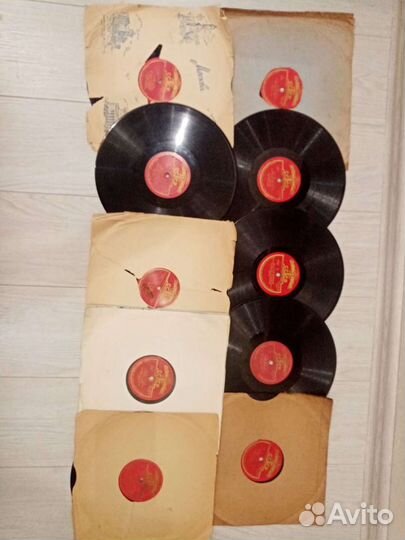 Грампластинки СССР 1950 г одним лотом 10шт