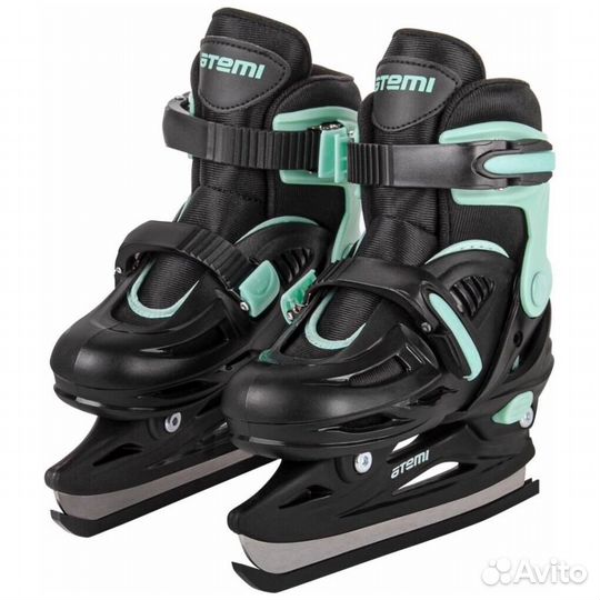 Коньки Прогулочные atemi aksk03D,черный 31-34