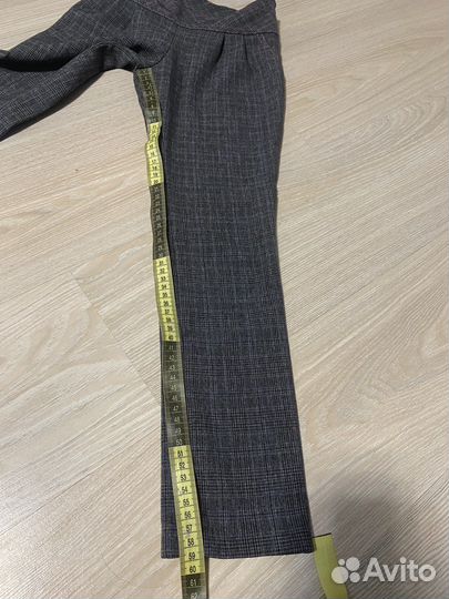 Серые школьные брюки для девочки 122