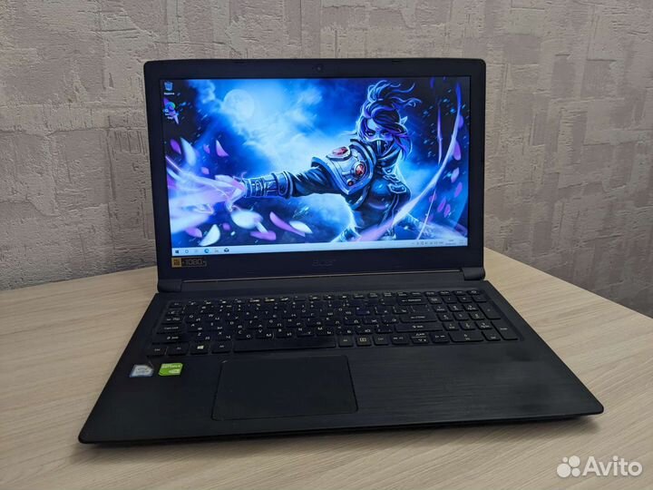 Игровой ноутбук acer сore i5-7200/8gb/ssd240/mx130