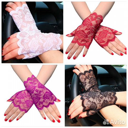 Перчатки вечерние (разные, много)