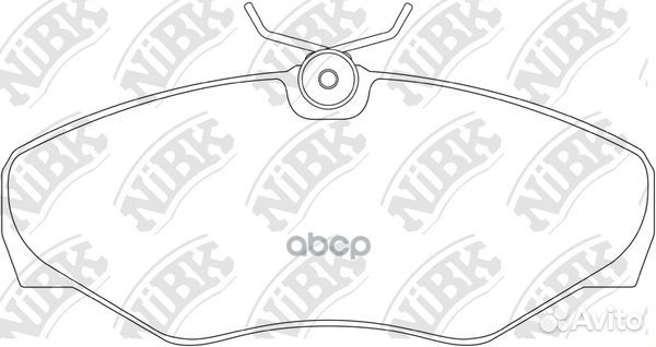 Колодки торм.пер. PN0198 NiBK