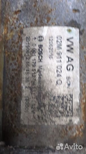 Стартер Skoda Rapid, 2016