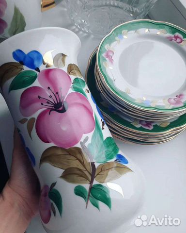 Ваза и тарелочки ффз чайка, СССР