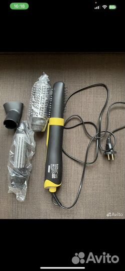 Фен щетка vitek vt-2509 yellow/ black