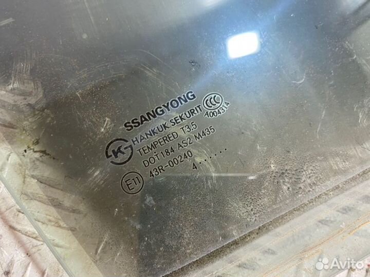 Стекло двери опускное переднее правое Ssangyong