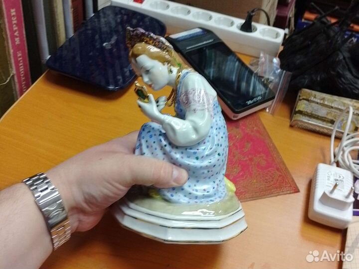 Фарфоровые статуэтки СССР Малахитовая Шкатулка