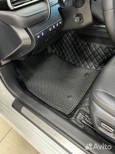 Автомобильные коврики из экокожи 3D-5D