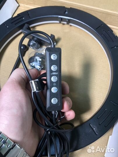 Кольцевая лампа со штативом 33 см