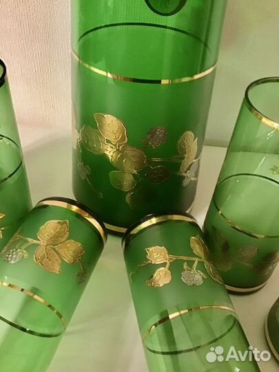 Кувшин и стаканы Богемия