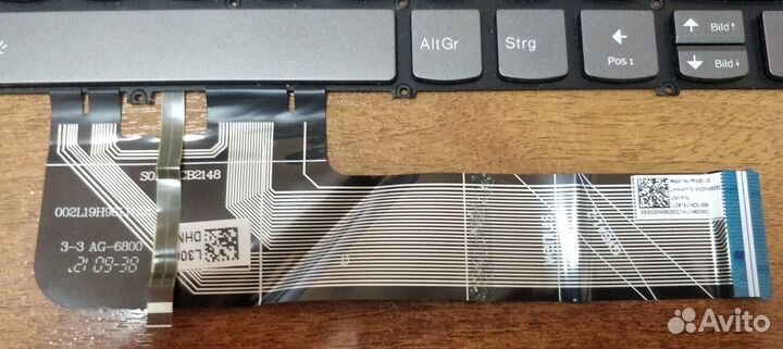 Клавиатура для ноутбука lenovo с подсветкой, немец