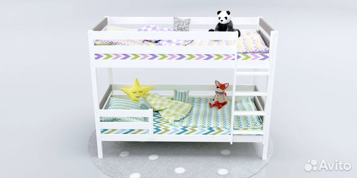 Подростковая кровать с лестницей