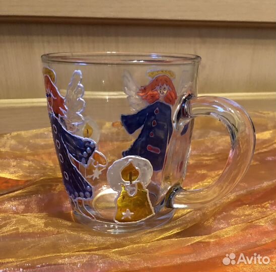 Кружки разные витражная роспись