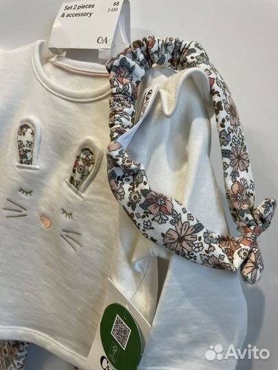 Костюм на девочку зайка c&a 68 рост