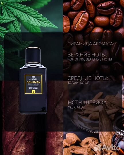 Духи с Феромонами Конопляные (+Ноты Black Afgano)