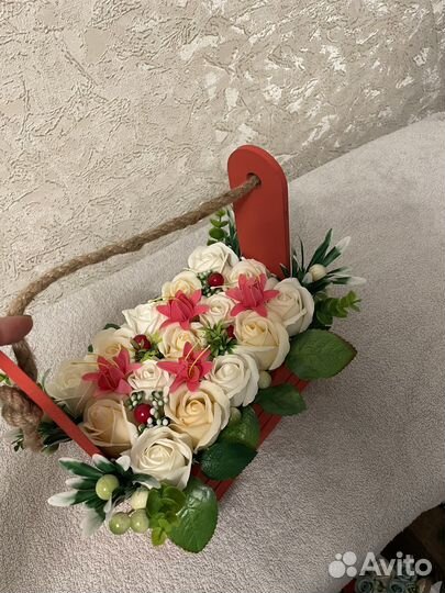 Букет из мыльных цветов