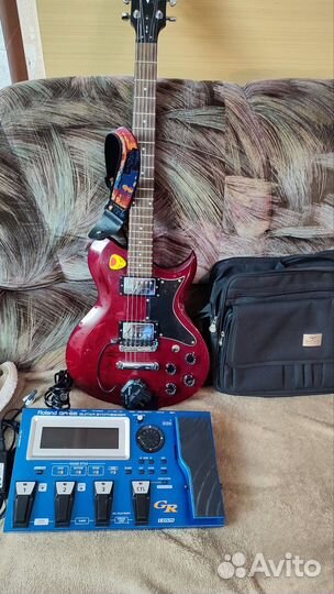 Гитарный синтезатор Roland gr-55 с датчиком Gk-3