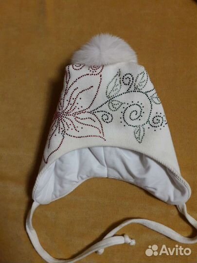 Шапка зимняя на девочку, р 50