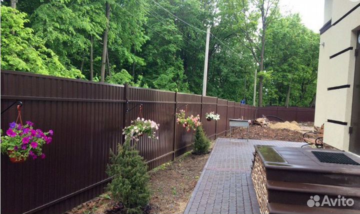 Забор металлический цена за метр качественно