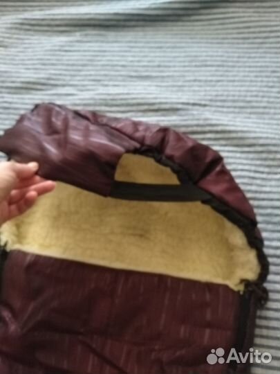 Мешок конверт меховой. На овчине